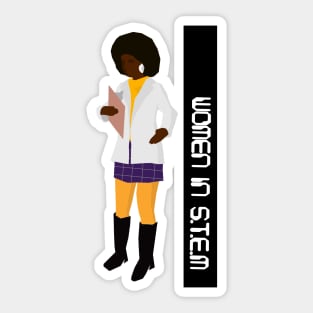 Women In Stem: Space ship earth Sticker